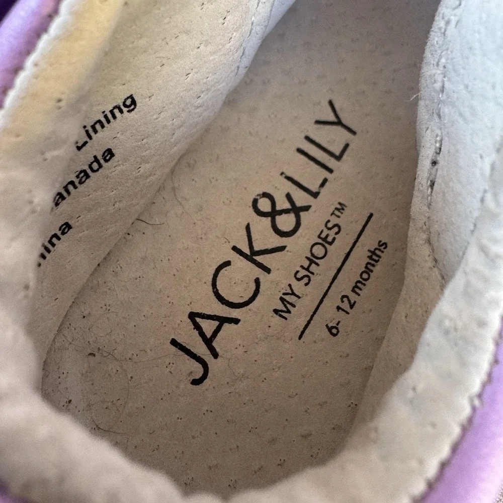Size 6-12 Month - Baby sandals Purple‎ Jack and Lilly
